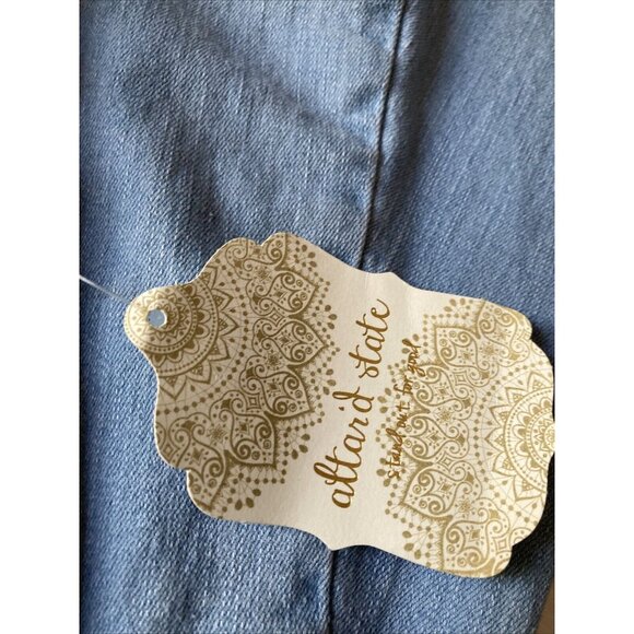 altar'd state flare Jeans Size Medium NWT Light Blue - Picture 3 of 8